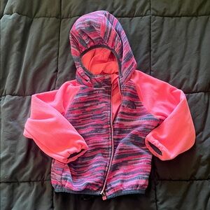 Kids Pink and Purple Hooded Jacket